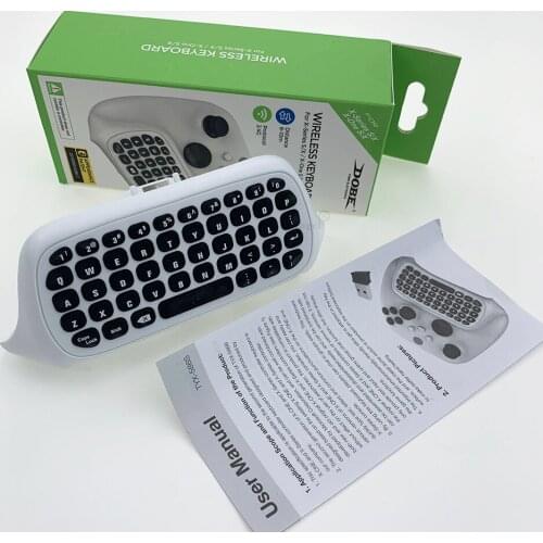 For Xbox Series S/X Chatpad Mini Gaming Keyboard Wireless Chat Message KeyPad With Audio Headset Jack For X-One S/X Gamepad