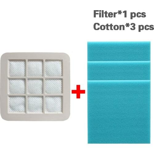 New HEPA filter + cotton for Philips FC5828 FC5826 FC5830 FC5823 FC5822 FC5228 FC5226 FC5225 vacuum cleaner accessories