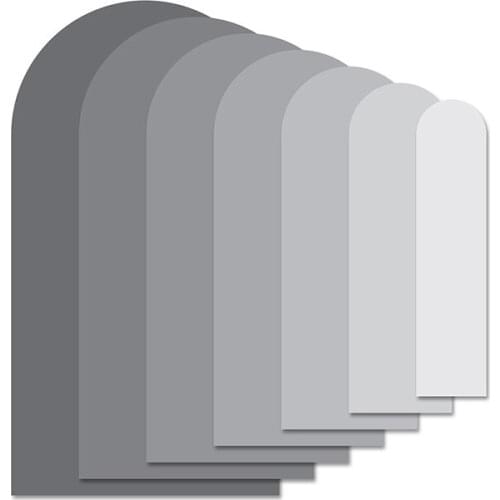 Gradient Curved Door Rectangle Cutting Dies Scrapbook Dariy Decoration Stencil Embossing Template DIY Greeting Card Handmade