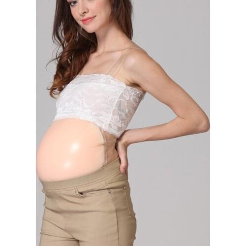 LIZ 5 Months 1500g/piece Silicone Fake Pregnancy Belly Silicone Artificial Belly For Cross Dressing Or Actor Or Model Or Women