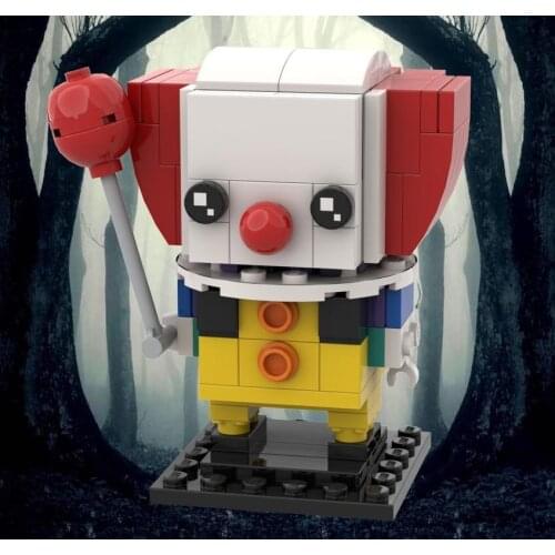 MOC Joker Brickheadz Stephen King It Chapter Two 2 Horror Clown Building Blocks Halloween Doll Model Figures Bricks Toys for kid
