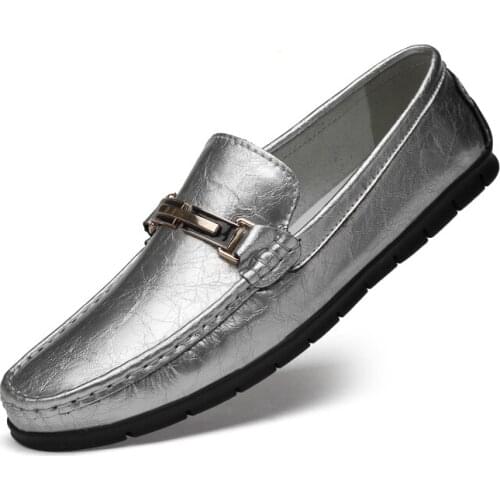 Men Loafers Genuine Leather Driving Shoes Comfortable Male Big Size 46 Slip-on Men Casual Shoes Flats Moccasin