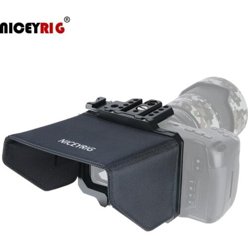 Niceyrig Camera cage Kit With Sunhood Stabilization For BMPCC 4K&6K Camera Rig