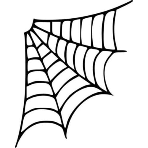 Lovely Cartoon SPIDER WEB KK Car Sticker Waterproof Reflective Laser Fashion Decal Pvc 12.8cm X 16cm