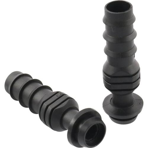 DN20 to DN16 Pipe Bypass Barb Straight Double Way Connector with 17mm Sealing Ring Garden Agriculture Drip Irrigation Joint 5Pcs