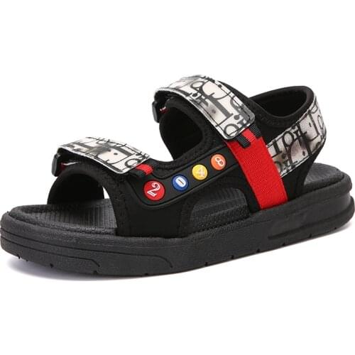 UncleJerry Child Sandals for Summer Children Shoes Lightweight Anti-slip Outdoor Beach Sandal for Boys and Girls