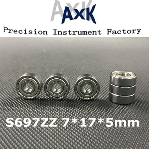 2019 Rushed Hot Sale S697zz Abec-3 (10pcs) 7x17x5mm Stainless Steel Ball Bearings S697z S619/7 Z