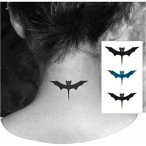 SHNAPIGN Cute Bat Flash Tattoo Hand Sticker 10.5*6cm Small Waterproof Henna Beauty Temporary Body Sticker Art FREE SHIPPING