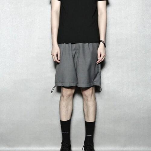 Stretch pants loose straight leg casual trousers trousers trousers mens shorts