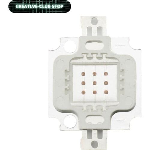 10W Lamp bead diode White/Warm White/Purple/Blue/Red/Green/Plant Grow Light Led Lights Copper Substrate 10Watt LED chip Bulb SMD