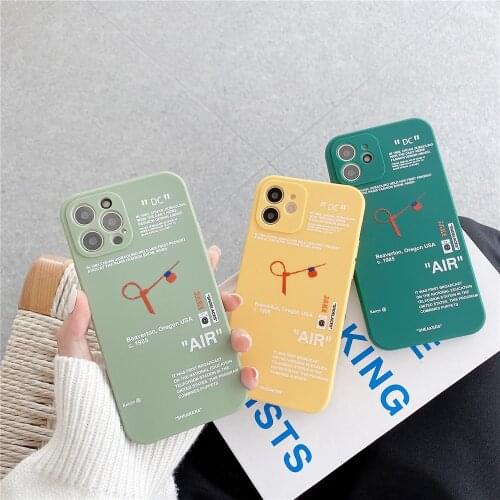 Street Fashion soft Case For iPhone 11 12 Pro Max mini 7 8 Plus XR X XS MAX se silicon phone Cover Candy colors fundas capa