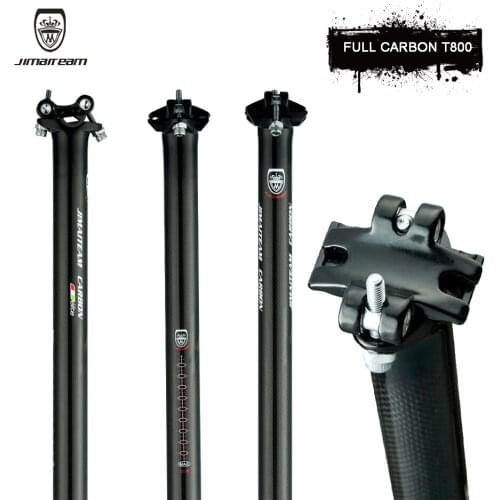 JIMAITEAM Bicycle Seatpost Mountain Bike Seatpost Road Bike Seatpost Carbon Fiber Seatpost Bicycle Accessories