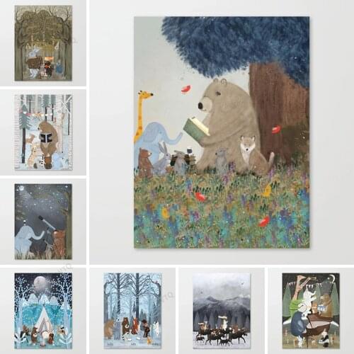 WTQ One Piece Poster Canvas Painting Animal Posters Jungle Poster Wall Decor Retro Poster Wall Art Picture Room Decor Home Decor