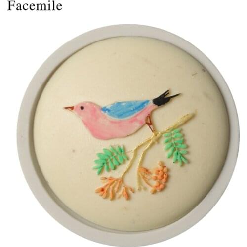 Sugarcraft Bird Flower Tree Branche Frame Mirror Silicone Mold Fondant Cookie Mold Cake Decorating Tool Chocolate Gumpaste Mold