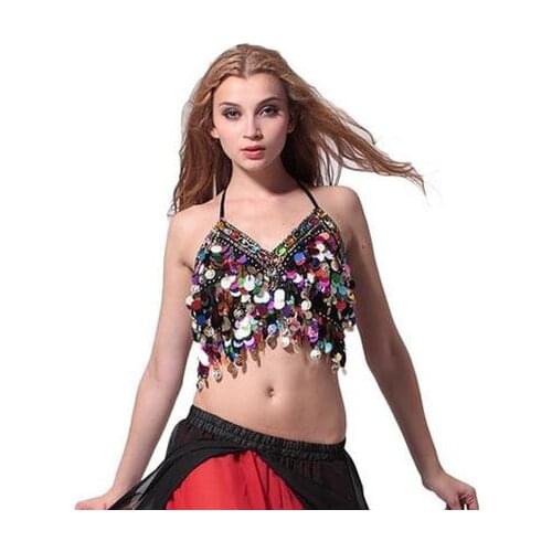 2018 new belly dance performance bra people sleeveless suit - night shirt accessories for women dancing belly dance bra top