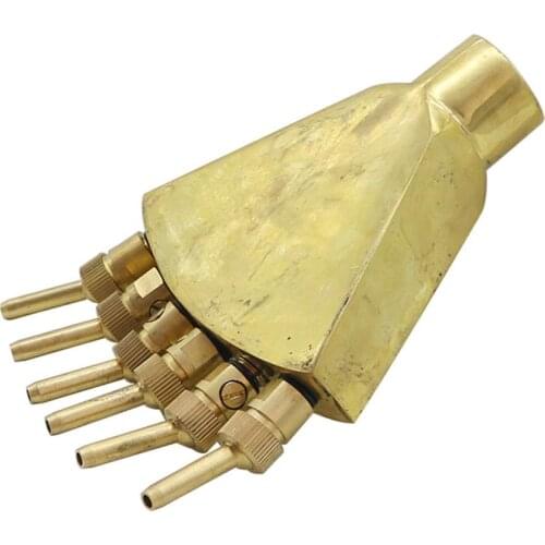 1 Pc 1 Inch Phoenix Tail Shape Fountain Sprinkler Sperately Small Scattering Nozzles with Valve Garden Landscape Pond Fountain