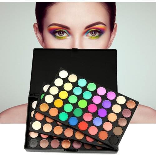 120 Colors Pressed Glitter Eyeshadow Palette Cosmetic Pro Waterproof Matte Eye Shadow Makeup Pallete Beauty Makeup TSLM2
