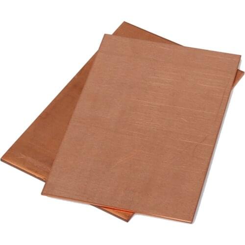 20pcs T2 conductive copper plate 1mm x 3mmx 65.5mm red copper mass diy copper sheet copper block Thermal conductive copper