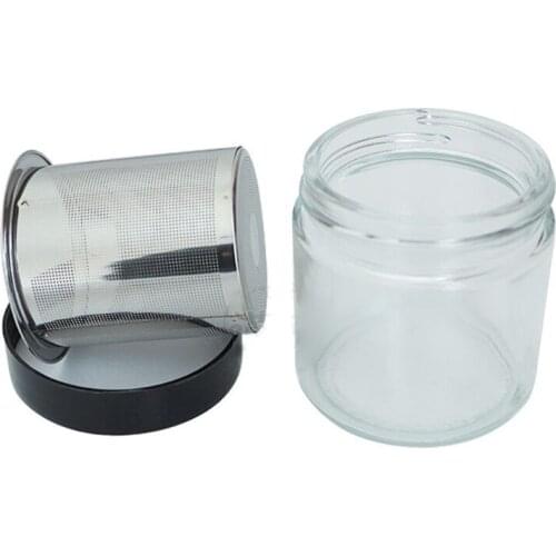 R2LE Diamond Washing Cup Gemstone Cleaning Glass Jar Bottle with Metal Sieve Alcohol Cleaner