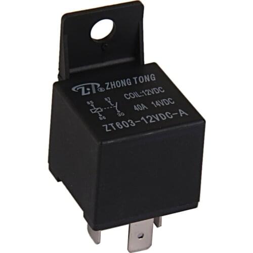 Car Truck Auto Automotive DC 12V 40A 40 AMP SPST Relays & Socket 4Pin 4 Wire
