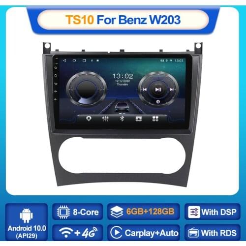 MEKEDE Android 10 8-Core Car Player Stereo Multimedia For Mercedes Benz W203 C Class C180 C200 Radio BT9" GPS Wifi Carplay Audio
