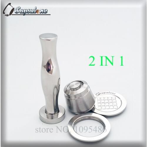 Free shipping 2016 new/Capsulone Stainless Steel Metal +coffee tamper Nespresso Machine