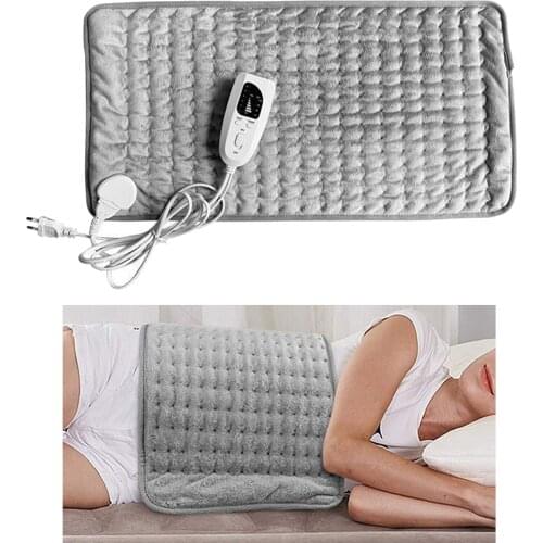 Large Electric Heating Pad, for Back Pain and Cramps Relief, Auto Shut Off, Heat Pad Therapy, EU Plug