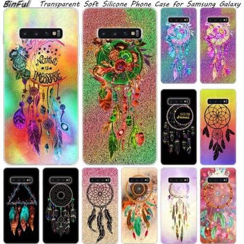 Hot Dreamcatcher Soft Silicone Case For Samsung Galaxy S10 S9 S8 Plus S7 Edge A6 A8 Plus A7 A9 2018 A5 2017 Fashion Cover