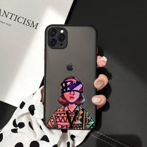 TV Stranger Things Friends Do Not Lie Phone Case Black Transparent Matte For IPhone 7 8 11 12 S Mini Pro X XS Plus Cover Shell