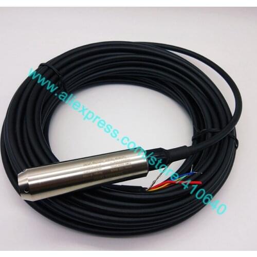 0.25% F.S Accuracy Range 10 m DC 24V 0 to 20mA Output Submersible Liquid Level Transmitter Level Transducer Water Level Sensor