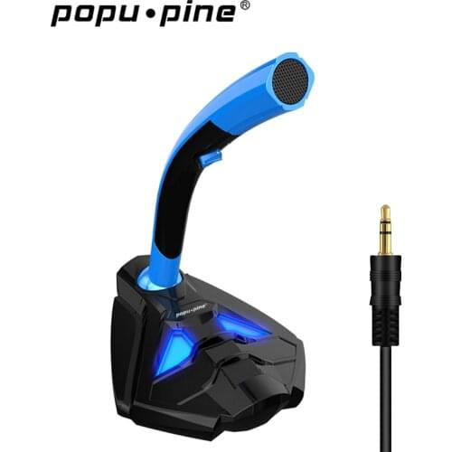 Cheap Mini 3.5mm Gaming Computer Microphone With Phone Holer Professional Karaoke Audio Studio Microfono For PC Computer Laptop