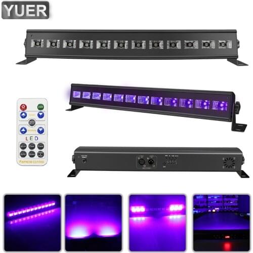 DMX512 12X3W Disco Lights UV Violet Black Lights Dj Lights Par LED Lamp For Party Wedding Events Lighting Stage Voice Control