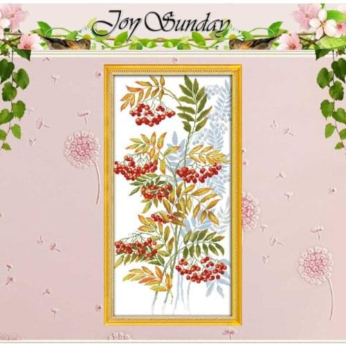 Small Red Fruit Painting Counted Cross Stitch 11CT 14CT Cross Stitch Set Wholesale DIY Cross-stitch Kit Embroidery Needlework