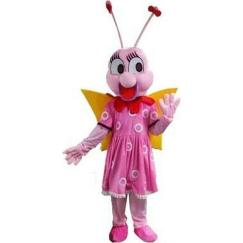 Pink Bumblebee Mascot Costume Suits Cosplay Party Game Dress Outfits Advertising Promotion Carnival Halloween Xmas Easter Adults