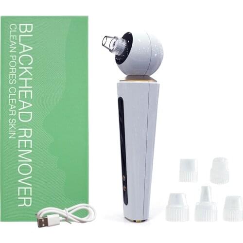 Heating Blackhead Removal Instrument Vacuum Acne Pimple Black Spot Suction Electric Facial Pore Cleaner Skin Care Beauty Device