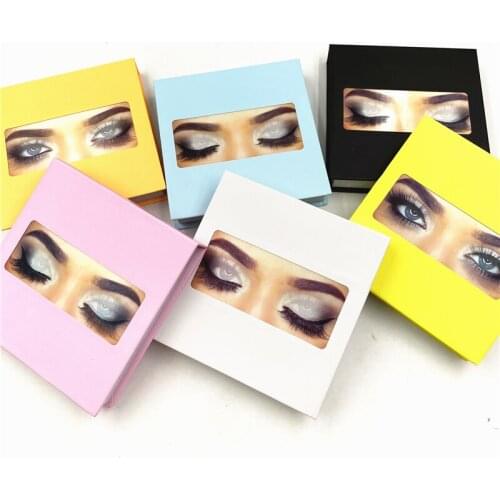 NEW Empty Eyelashes Packaging hard Lash Box custom logo Design for 25MM Strip Lashes 3D Mink Lashes with tray
