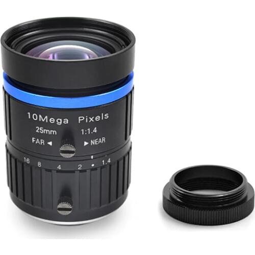 10 million high-definition intelligent machine vision inspection C-mount lens 25mm10mp1" industrial camera C-mount lens