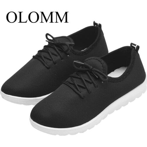 OLOMM 2021 new female large size casual shoes comfortable handmade shoes female shoes CC-01