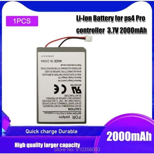 Genuine 3.7V 2000mAh replacement battery power supply for PS4 Pro game machine -CUH-ZCT2NA USB Data Charger Cable Cord Pack