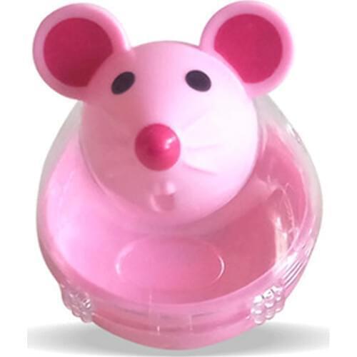 Plastic Pet Puppy Tumbler Feeder Feeding Leakage Food Ball Mouse Shape Feeding Bowl Training Exercise Dog Toys Dog Supplies