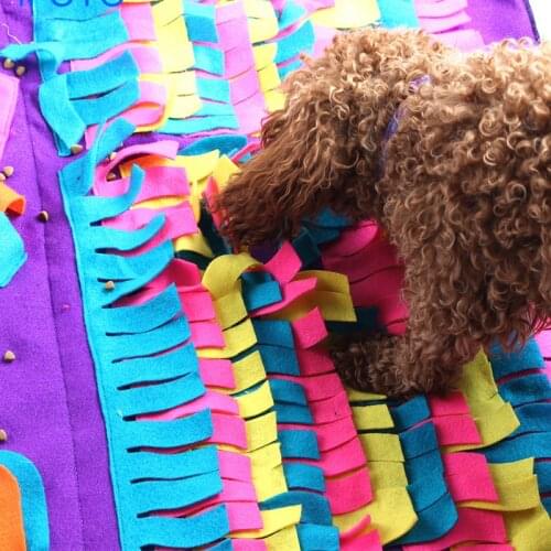 Portable Snuffle Mat Washable Pet Foraging Training Blanket Removable Doggy Puzzle Toy for Small Large Dogs TS1 washable reused