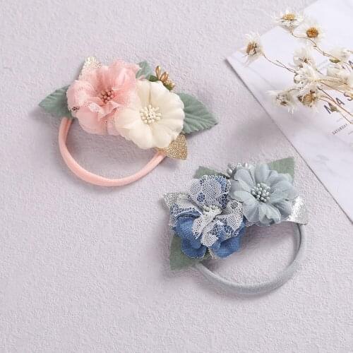 Mini Baby Headbands Sweet Summer Headband For Baby Girls Headwear Nylon Elastic Soft Headwear Toddler Hair Accessories 2021 Hot