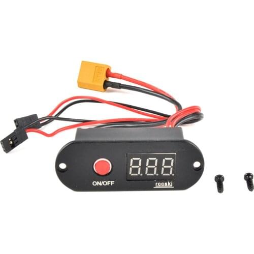 Rccskj Two in One 15A UBEC Digital Switch 6-13V 65mm*27mm* 35mm