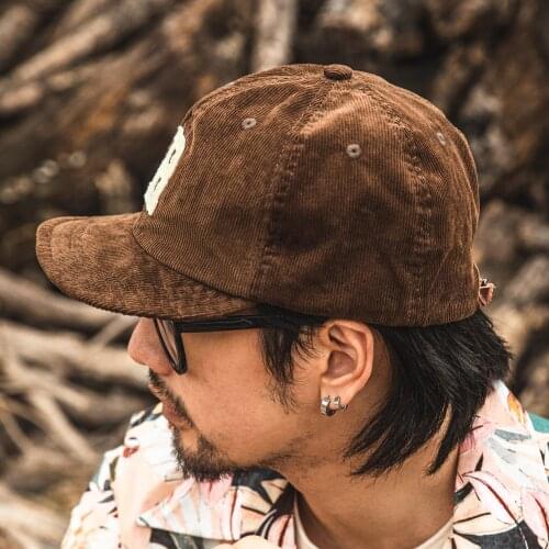 HAT-0007 Classic Super Quality Vintage Stylish 100% Cotton Corduroy Adjustable Cap