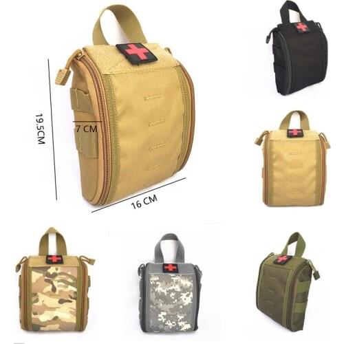 Tactical Molle First Aid Kit Survival Bag Military Emergency Pouch Outdoor Hunting EDC Utility Belt Waist Pack Travel Camping