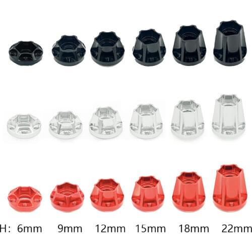 Aluminum alloy wheel 12mm hexagonal wheel lengthened coupling for 1/10 RC track 1.9 2.2 2.2 axial rim SCX10 Traxxa s TRX4 D90
