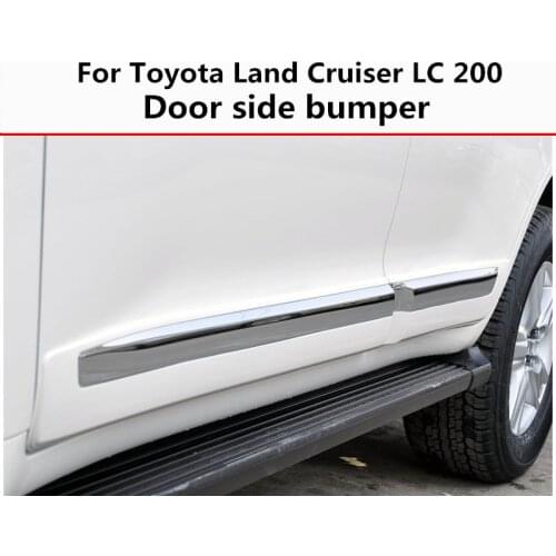 For Toyota Land Cruiser LC 200 2008-2019 Door anti-collision strip side protection scratch-resistant Chromium decoration