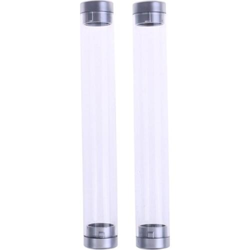 1pcs Transparent Cylinder Case Pen Storage Box Stationery Organizer School Office Suply