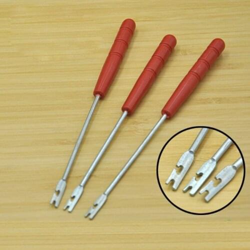 1Pc Fishing Hook Remover Stainless Steel With Anti Lost Ring Extractor Anti Slip Handle Fishing Removal Tools