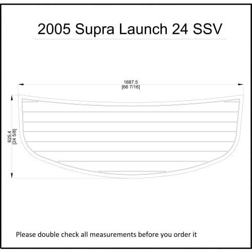 2005 Supra Launch 24 SSV Swim Platform Pad Boat EVA Teak Decking 1/4" 6mm
